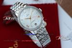 AAA replica Omega diamond bezel women's watch-white mother-of-pearl dial 
